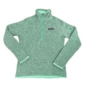 Patagonia Better Sweater 1/4 Zip Fleece S Green Pullover